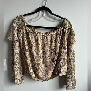 GUESS OFF THE SHOULDER BLOUSE